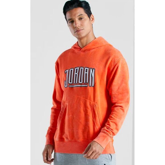 Nike Jordan Sport DNA Hoodie Men M Orange Sweat shirt Streetwear Basketball NWOT - Picture 10 of 10
